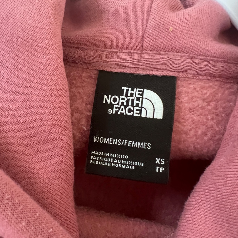 THE NORTH FACE WOMEN’S SWEATSHIRT HOODIE SIZE XS IN BERRY with BRANDING - Picture 7 of 8